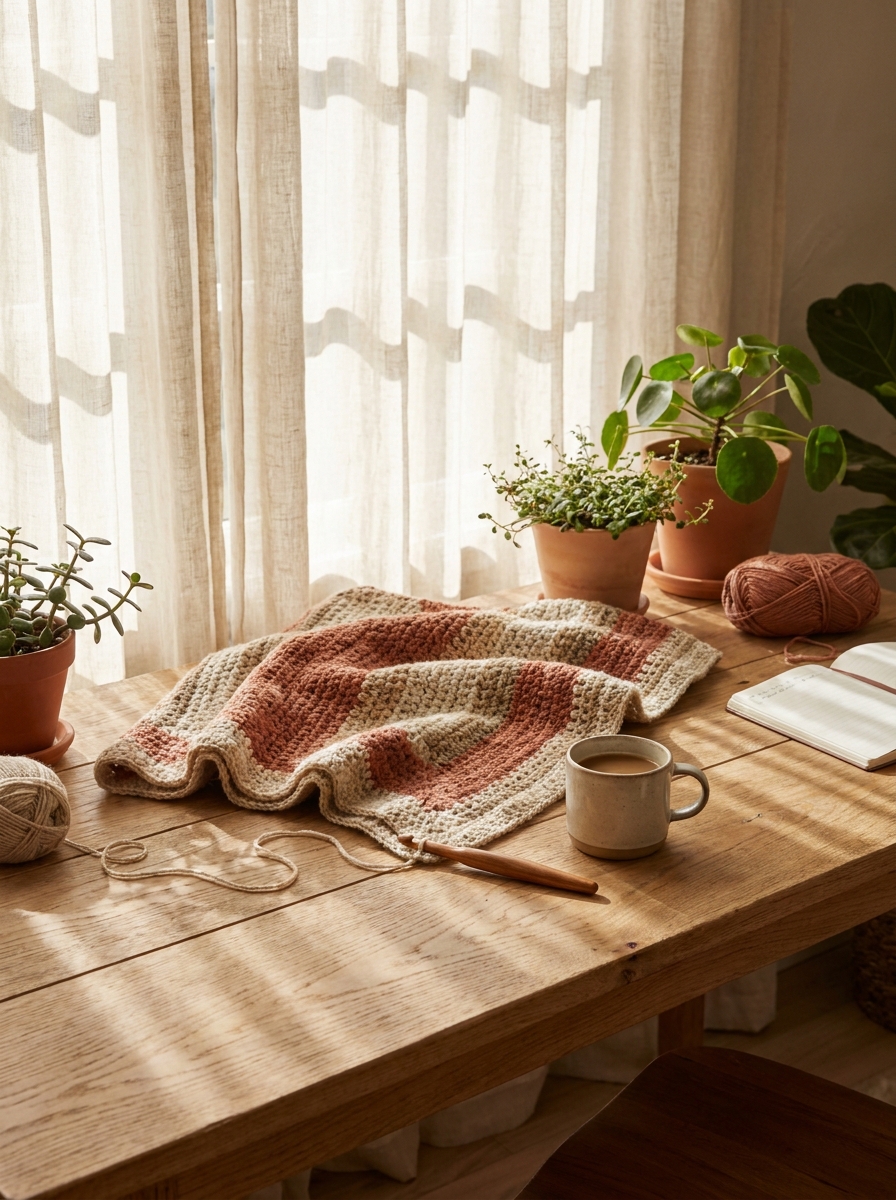 Crochet Workspace and Inspiration
