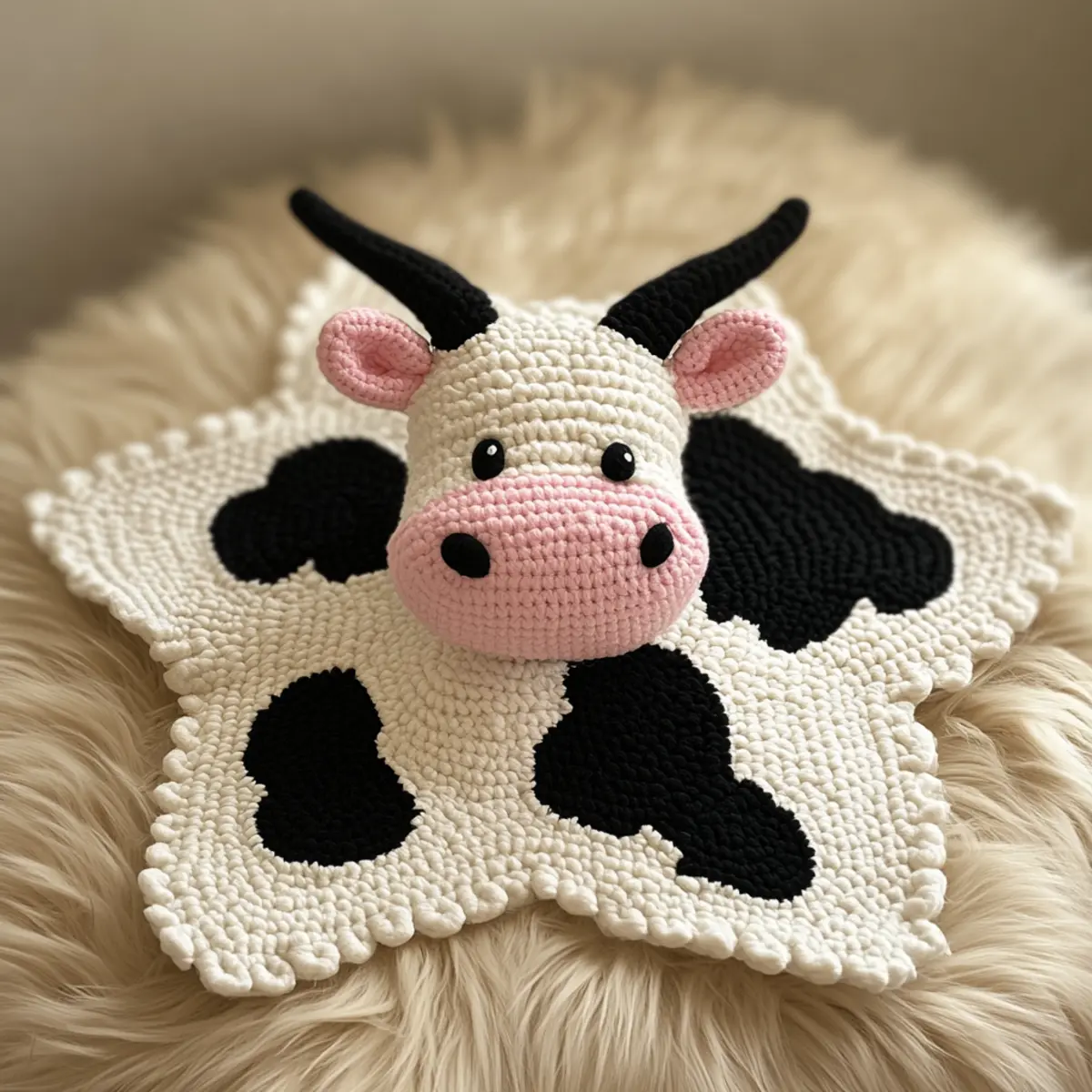 cow blanket crochet