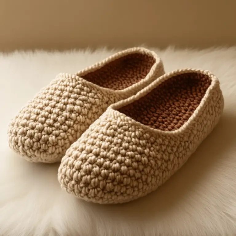 adult crochet slippers