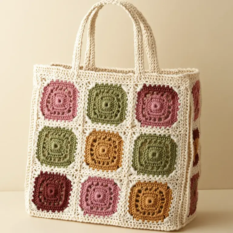 crochet tote bag