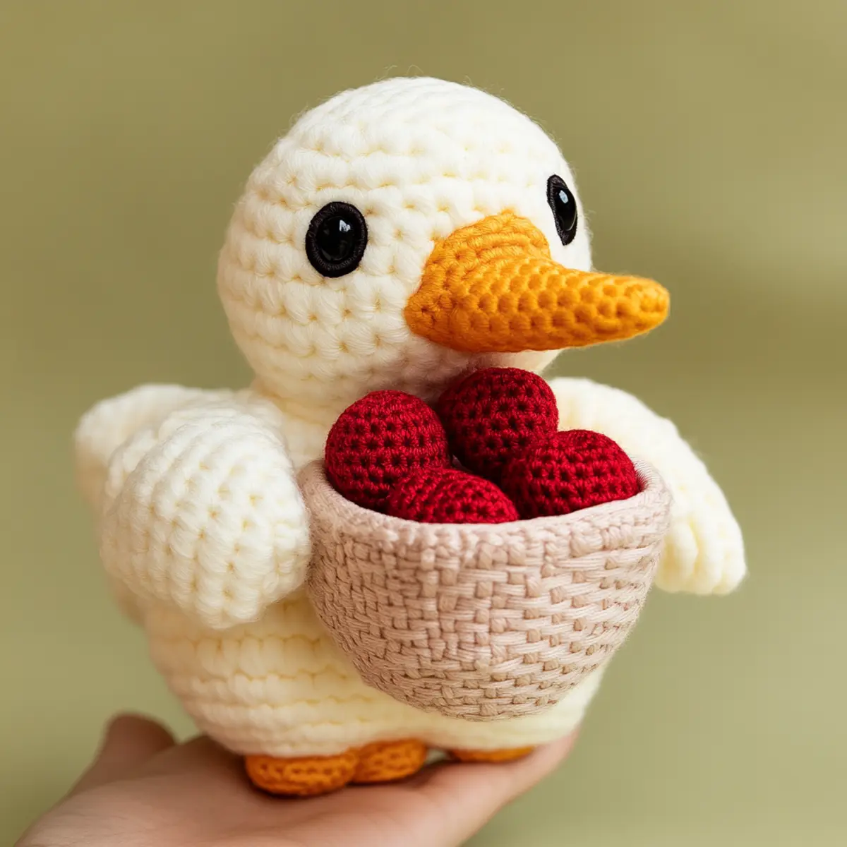plush duck crochet