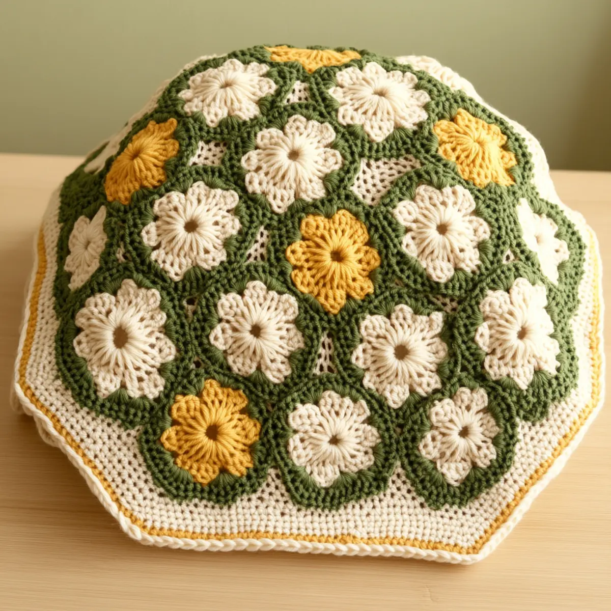 crochet hexagon blanket