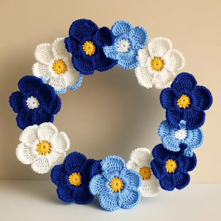 crochet flower crown