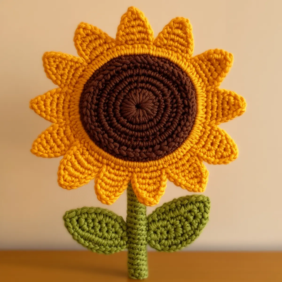 crochet sunflower guide