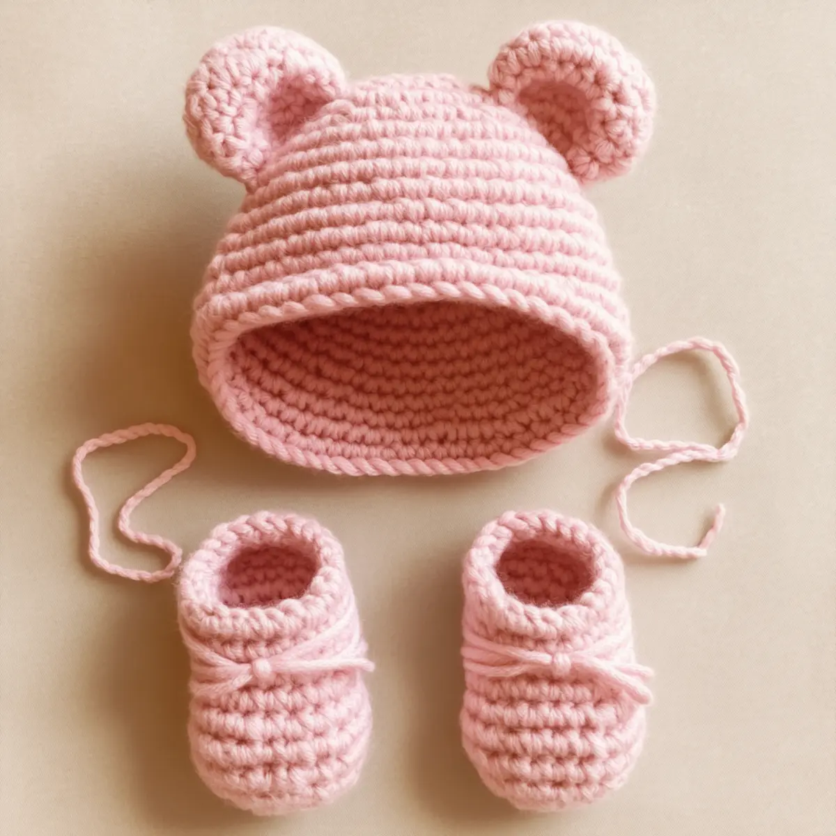 bear hat booties pattern