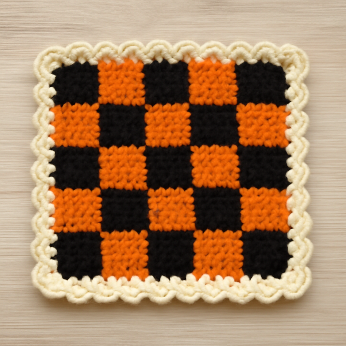 Charming Halloween Crochet Coaster Pattern for Beginners