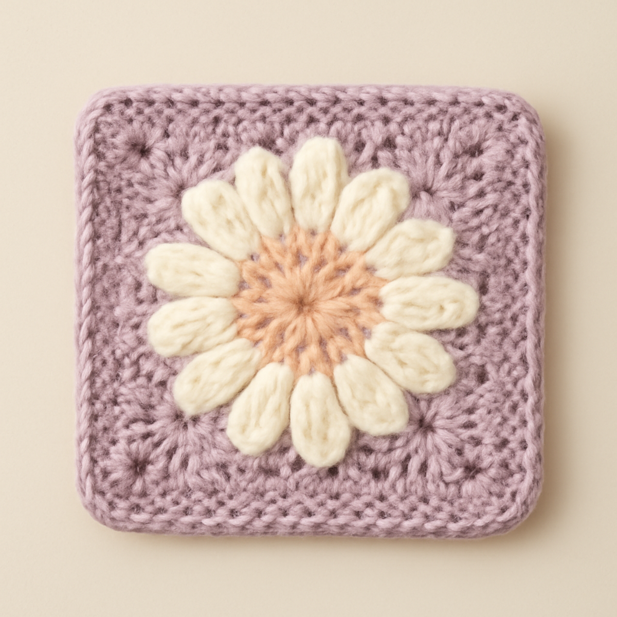 Charming Daisy Crochet Square: A Cozy Spring Project